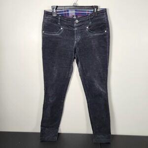 Kuhl Charcoal Gray Black Corduroy Pants Womens Size 8 Regular Tapered